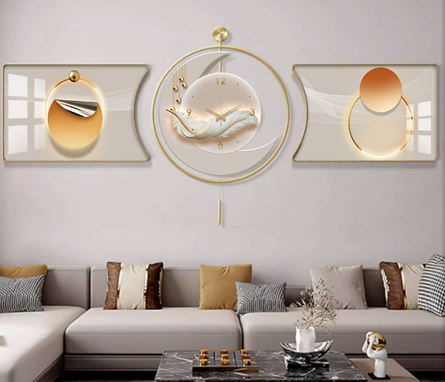 家居裝飾畫(huà) 墻壁藝術(shù)與建筑材料的完美融合